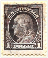 USA Stamps - Benjamin Franklin $1 ( 1 Dollar) Used V1 - Gebraucht