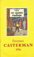 TINTIN 1956 Catalogue Casterman 6 Pages Avec Dernier Titre "on A Marché Sur La Lune" + Albums Martine Et Autres - Oggetti Pubblicitari