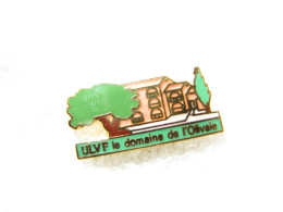 PIN'S    DOMAINE DE L'OLIVAIE  ULVF Email Grand Feu - Autres & Non Classés