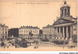 AGUP6-0495-BELGIQUE - BRUXELLES - Place Royale Et église Saint-jacques - Plätze