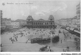 AGUP6-0461-BELGIQUE - BRUXELLES - Gare Du Nord Et Place Rogier - Chemins De Fer, Gares