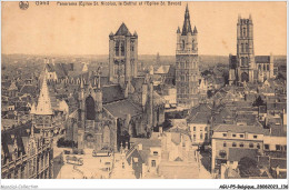 AGUP5-0410-BELGIQUE - GAND - Panorama - église St-nicolas - Le Beffroi Et L'église St-bavon - Gent