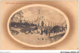 AGUP3-0194-BELGIQUE - BRUXELLES - EXPOSITION DE 1910 - Jardins De Bruxelles Et Entrée De La Section Belge - Universal Exhibitions