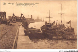 AGUP3-0187-BELGIQUE - ZEEBRUGGE - Convoyeurs Et Dragueurs De Mines Anglais - Zeebrugge