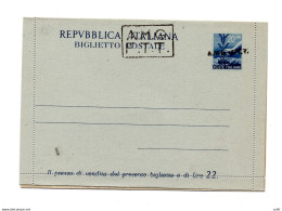 Trieste A - B.P. Lire 20 "Democratica" N. B 2A - Stamped Stationery