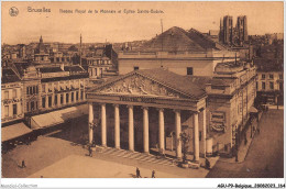 AGUP9-0800-BELGIQUE - BRUXELLES - Théâtre Royal De La Monnaie Et église Sainte-gudule - Monuments, édifices