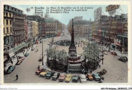 AGUP8-0714-BELGIQUE - BRUXELLES - La Place De Brouckère Vue A Vol D'oiseau - Squares