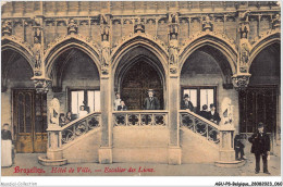 AGUP8-0657-BELGIQUE - BRUXELLES - Hôtel De Ville - Escalier Des Lions - Cafés, Hôtels, Restaurants