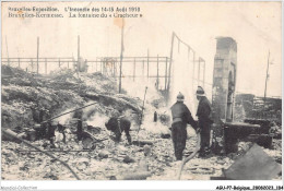 AGUP7-0621-BELGIQUE - BRUXELLES-KERMESSE - L'incendie Des 14-15 Août 1910 - La Fontaine Du - Cracheur - Universal Exhibitions