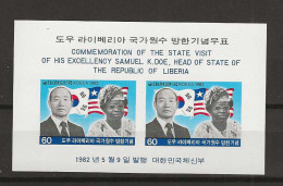 1982 MNH South Korea Mi Block 453 Postfris** - Korea, South