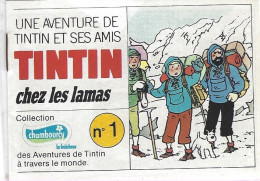 TINTIN 1979 Mini Album  Chambourcy - Werbeobjekte