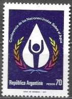 Argentina 1977 Water Conference United Nations Agua Conferencia Naciones Unidas Mi. 1295 MNH Postfrisch Neuf ** - Unused Stamps