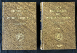 M020 2 TOMOS LIBROS MONEDAS ROMANAS "LOS SESTERCIO DEL IMPERIO" - Material