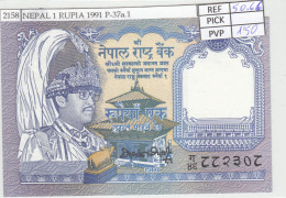 BILLETE NEPAL 1 RUPIA 1991 P-37a.1 - Andere - Azië