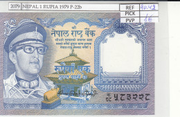 BILLETE NEPAL 1 RUPIA 1979 P-22b - Andere - Azië