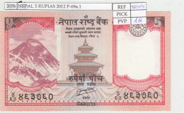 BILLETE NEPAL 5 RUPIAS 2012 P-69a.1 - Andere - Azië