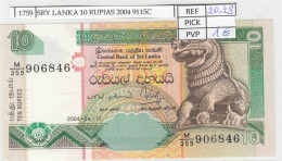 BILLETE SRI LANKA 10 RUPIAS 2004 P-108c - Andere - Azië