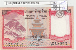 BILLETE NEPAL 5 RUPIAS 2010 P-60b  - Sonstige – Asien