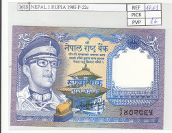 BILLETE NEPAL 1 RUPIA 1985 P-22c - Andere - Azië