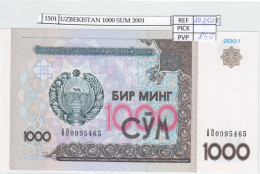 BILLETE UZBEKISTAN 1.000 SOM 2001 P-82a  - Sonstige – Asien