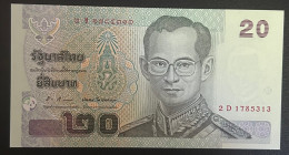 BILLETE TAILANDIA 20 BAHT 2003 P-109a.12  - Sonstige – Asien