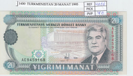 BILLETE TURKMENISTAN 20 MANAT 1995 P-4b  - Autres - Asie
