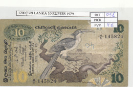 BILLETE SRI LANKA 10 RUPIAS 1979 P-85a  - Autres - Asie