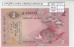 BILLETE SRI LANKA 2 RUPIAS 1979 P-83  - Autres - Asie