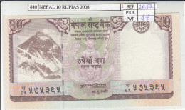 BILLETE NEPAL 10 RUPIAS 2008 P-61a - Andere - Azië