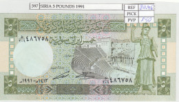 BILLETE SIRIA 5 SYRIAN POUNDS 1991 P-100e - Andere - Azië