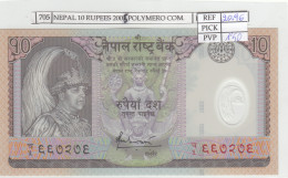 BILLETE NEPAL 10 RUPEES 2005 POLiMERO COMM. P-54 - Autres - Asie