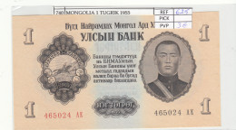 BILLETE MONGOLIA 1 TUGRIK 1955 P-28 - Sonstige – Asien