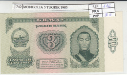 BILLETE MONGOLIA 3 TUGRIK 1983 P-43 - Autres - Asie