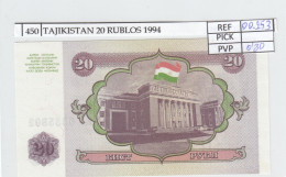 BILLETE TAJIKISTAN 20 RUBLOS 1994 P-4a - Andere - Azië