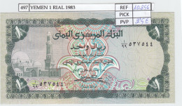 BILLETE YEMEN 1 RIAL 1983 P-16В - Andere - Azië