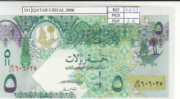 BILLETE QATAR 5 RIYAL 2008 P-29a - Andere - Azië