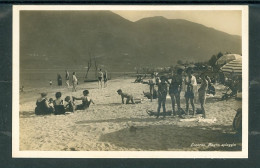 11047  LOCARNO - Bagno Spiaggia - Molto Animata Con Bagnanti - Locarno