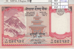 BILLETE NEPAL 5 Rupias 2008 P-60a - Andere - Azië