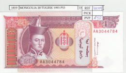 BILLETE MONGOLIA 20 TUGRIK 1993 P-55  - Sonstige – Asien