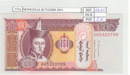 BILLETE MONGOLIA 20 TUGRIK 2013 P-63g  - Andere - Azië