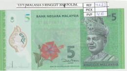 BILLETE MALASIA 5 RINGGIT 2011 POLIMERO P-52a  - Otros – Asia