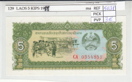 BILLETE LAOS 5 KIPS 1988 P-26r - Autres - Asie