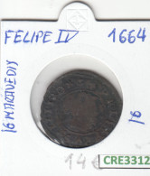 CRE3312 MONEDA ESPAÑA FELIPE IV 1664 16 MARAVEDIS MC - Otros & Sin Clasificación