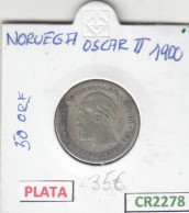 CR2278 MONEDA NORUEGA 50 ORE 1900 PLATA BC - Otros – Europa