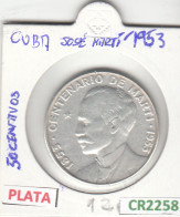 CR2258 MONEDA CUBA 50 CENTAVOS 1953 PLATA MBC EBC - Other - America