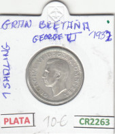 CR2263 MONEDA GRAN BRETAÑA 1 SHILLING 1932 PLATA MBC - Otros – Europa