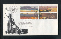 "SUEDAFRIKA" 1975, Mi. 484-487 "Tourismus" FDC (A2024) - FDC