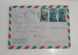 Lettera Via Aerea Da Genova Per Sydney Australia Del 1953 - Correo Aéreo