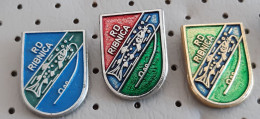 Fishing Society Ribiska Druzina RD Ribnica Fish  Fisch Pesce Slovenia Ex Yugoslavia Pins - Animals