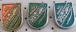 Fishing Society Ribiska Druzina RD Ribnica Fish  Fisch Pesce Slovenia Ex Yugoslavia Pins - Animaux